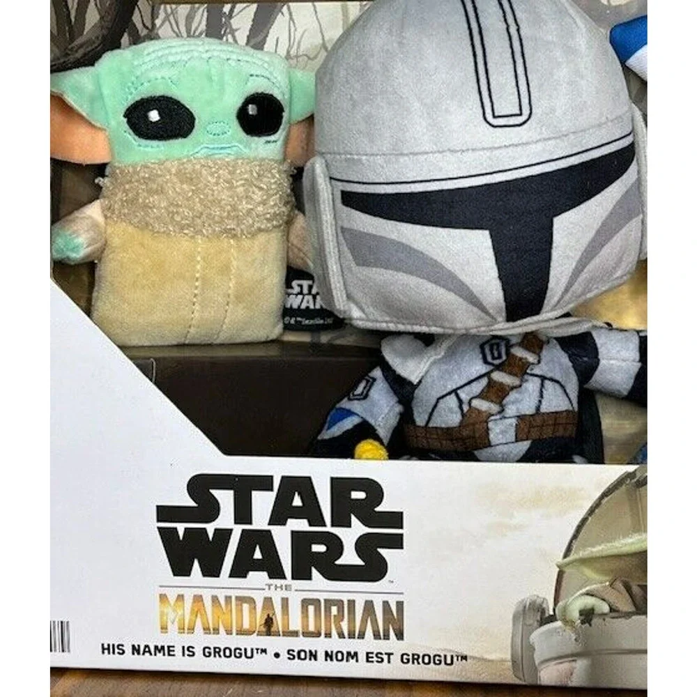 Mattel Star Wars The Mandalorian His Name is Grogu 3 Pack Plush Set NEW in box